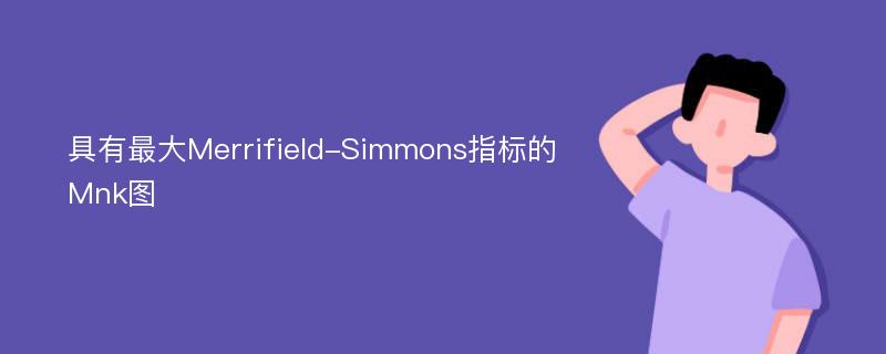 具有最大Merrifield-Simmons指标的Mnk图