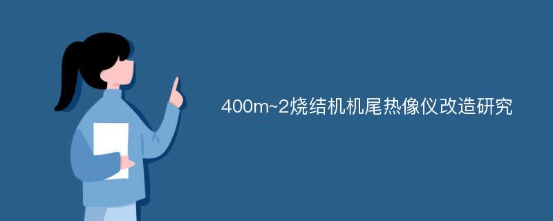 400m~2烧结机机尾热像仪改造研究