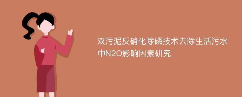 双污泥反硝化除磷技术去除生活污水中N2O影响因素研究