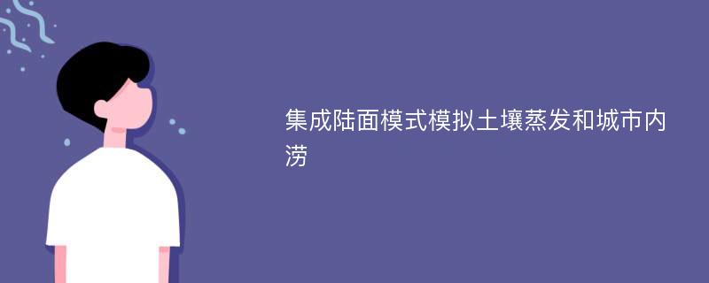 集成陆面模式模拟土壤蒸发和城市内涝