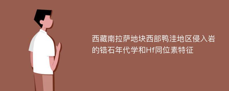 西藏南拉萨地块西部鸭洼地区侵入岩的锆石年代学和Hf同位素特征