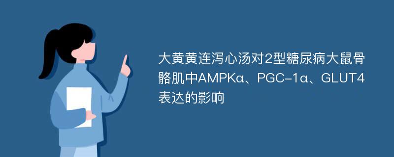 大黄黄连泻心汤对2型糖尿病大鼠骨骼肌中AMPKα、PGC-1α、GLUT4表达的影响