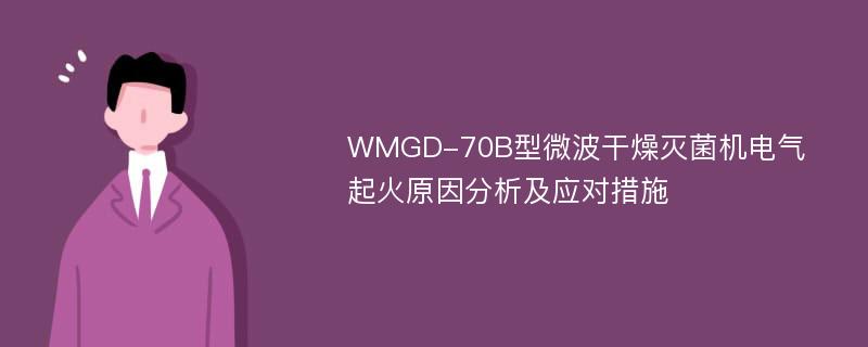 WMGD-70B型微波干燥灭菌机电气起火原因分析及应对措施