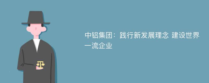 中铝集团：践行新发展理念 建设世界一流企业