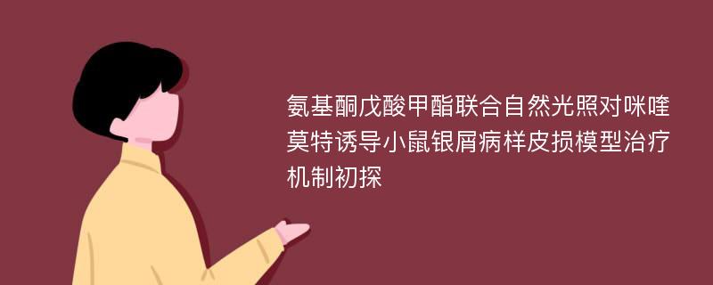 氨基酮戊酸甲酯联合自然光照对咪喹莫特诱导小鼠银屑病样皮损模型治疗机制初探