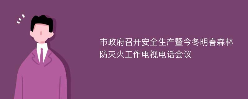 市政府召开安全生产暨今冬明春森林防灭火工作电视电话会议