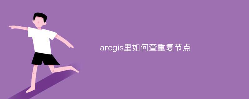 arcgis里如何查重复节点