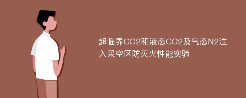 超临界CO2和液态CO2及气态N2注入采空区防灭火性能实验