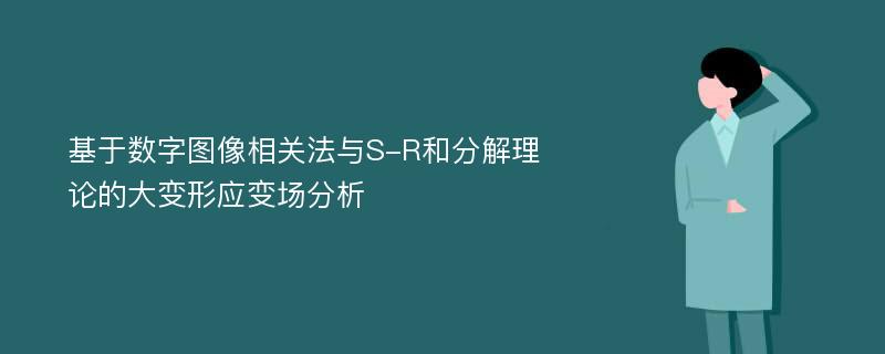 基于数字图像相关法与S-R和分解理论的大变形应变场分析