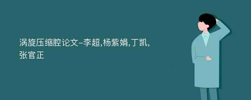 涡旋压缩腔论文-李超,杨紫娟,丁凯,张官正