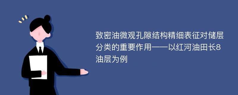 致密油微观孔隙结构精细表征对储层分类的重要作用——以红河油田长8油层为例