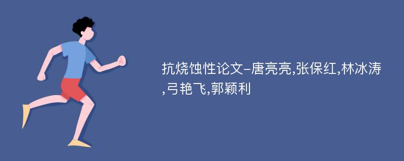 抗烧蚀性论文-唐亮亮,张保红,林冰涛,弓艳飞,郭颖利