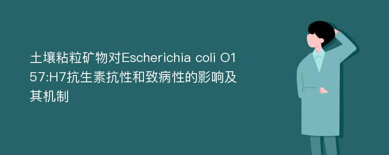 土壤粘粒矿物对Escherichia coli O157:H7抗生素抗性和致病性的影响及其机制