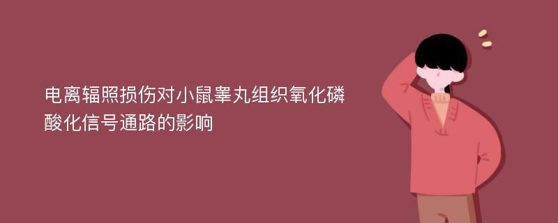 电离辐照损伤对小鼠睾丸组织氧化磷酸化信号通路的影响