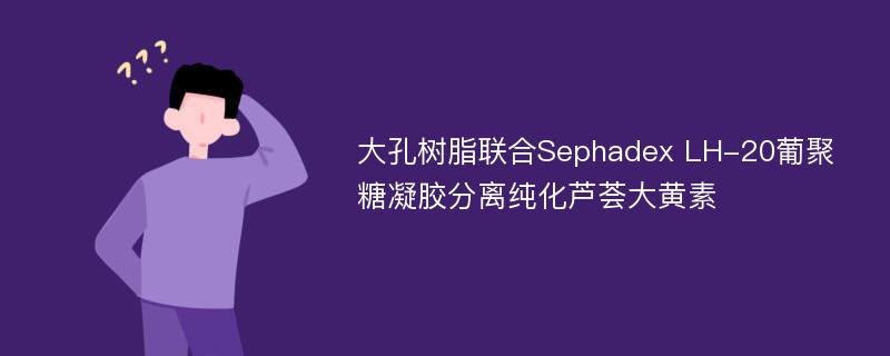 大孔树脂联合Sephadex LH-20葡聚糖凝胶分离纯化芦荟大黄素