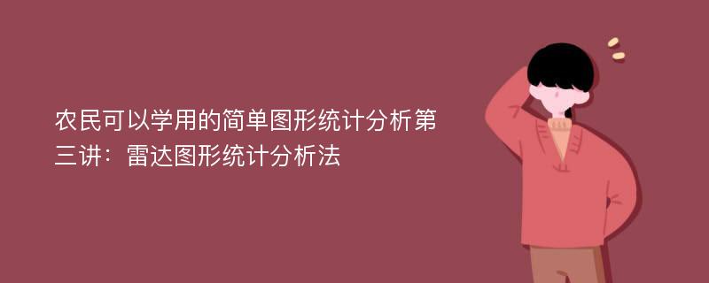 农民可以学用的简单图形统计分析第三讲：雷达图形统计分析法