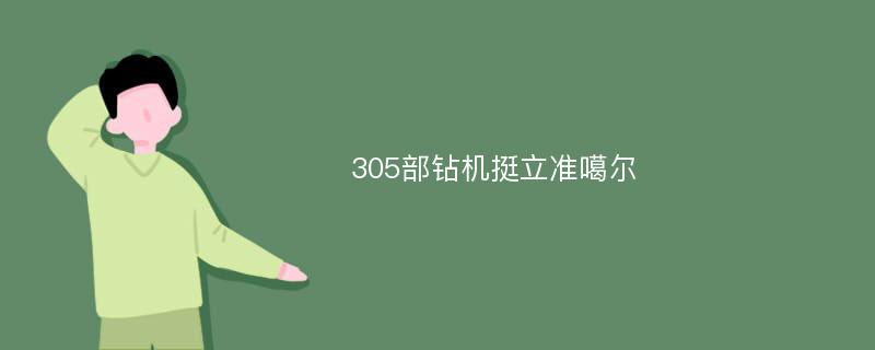 305部钻机挺立准噶尔