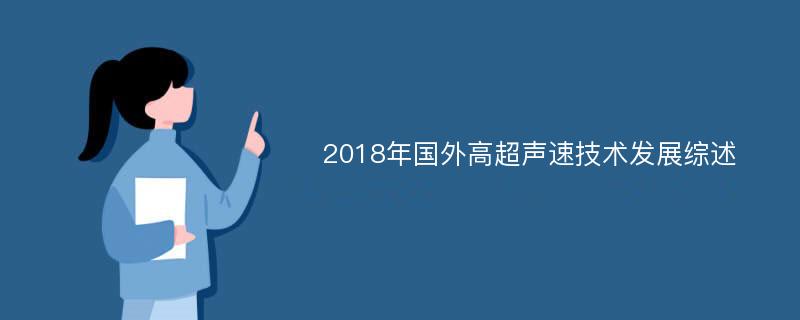 2018年国外高超声速技术发展综述